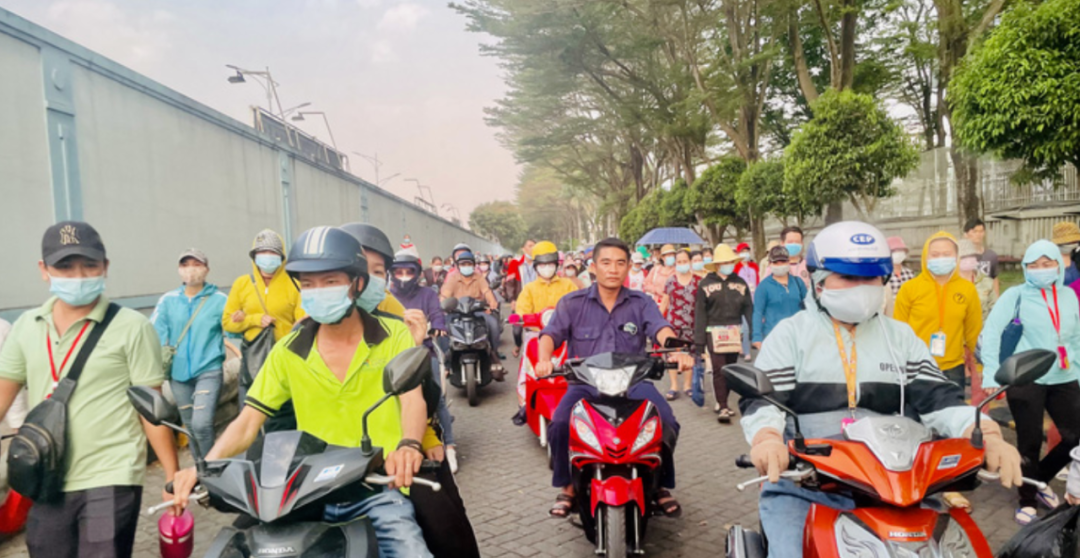 pekerja tekstil Vietnam